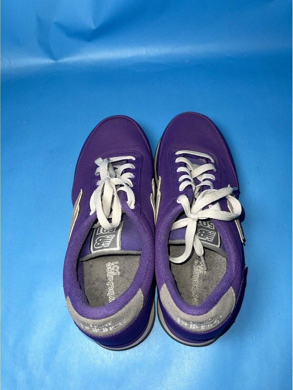 New Balance 501 Purple White Casual Sneakers Women’s Size 8 WZ501POP - Picture 5 of 6